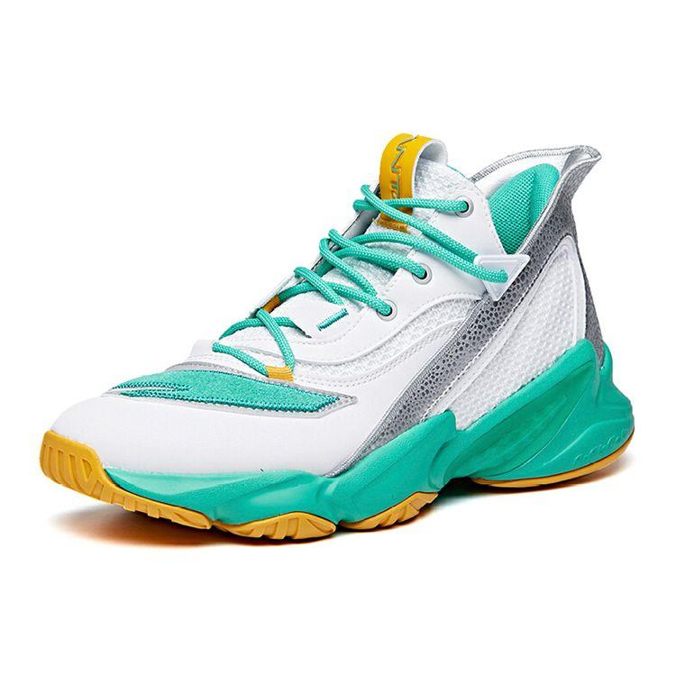 Anta Player 2 Mid Basketball Shoes Men Sneakers White Green 11941662S-2