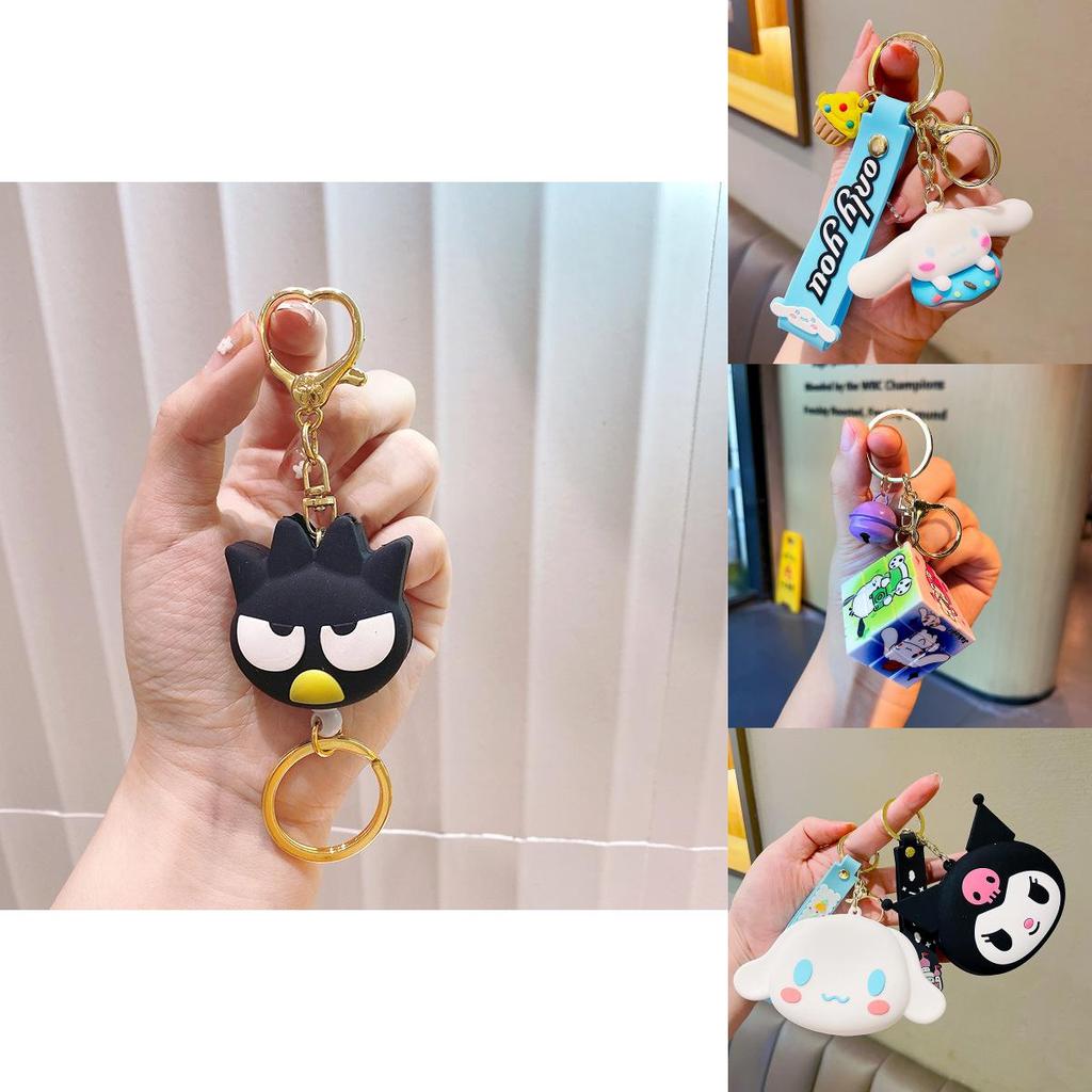Cute Multicolor Sanrio Coin Purse Keychains Versatile Soft Rubber Wallet Accessories