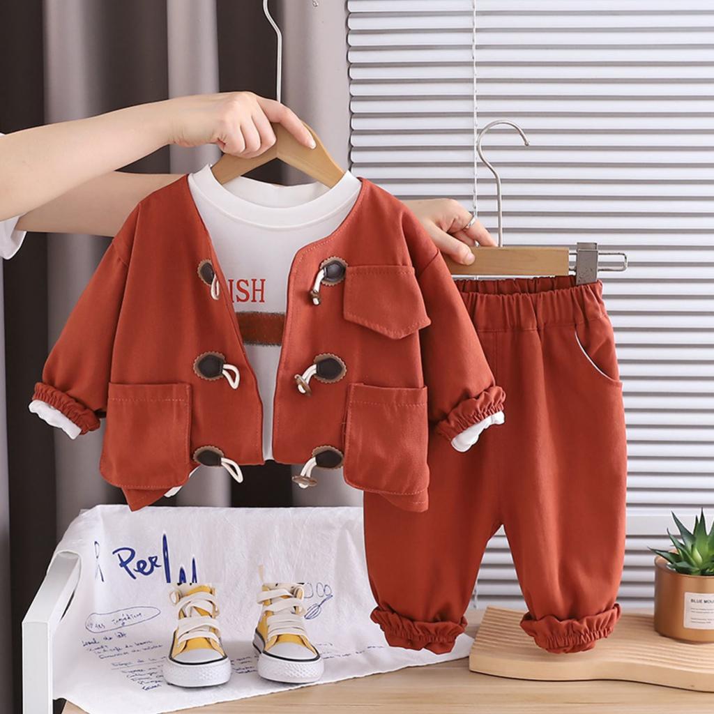 Детский повседневный комплект с длинным рукавом, удобные наряды для повседневной носки