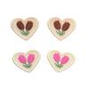 Fresh Little Flower Tulip Embroidery Patch Clothing Accessories Ins Colorful Cute Little Cherry Series Embroidery Cloth