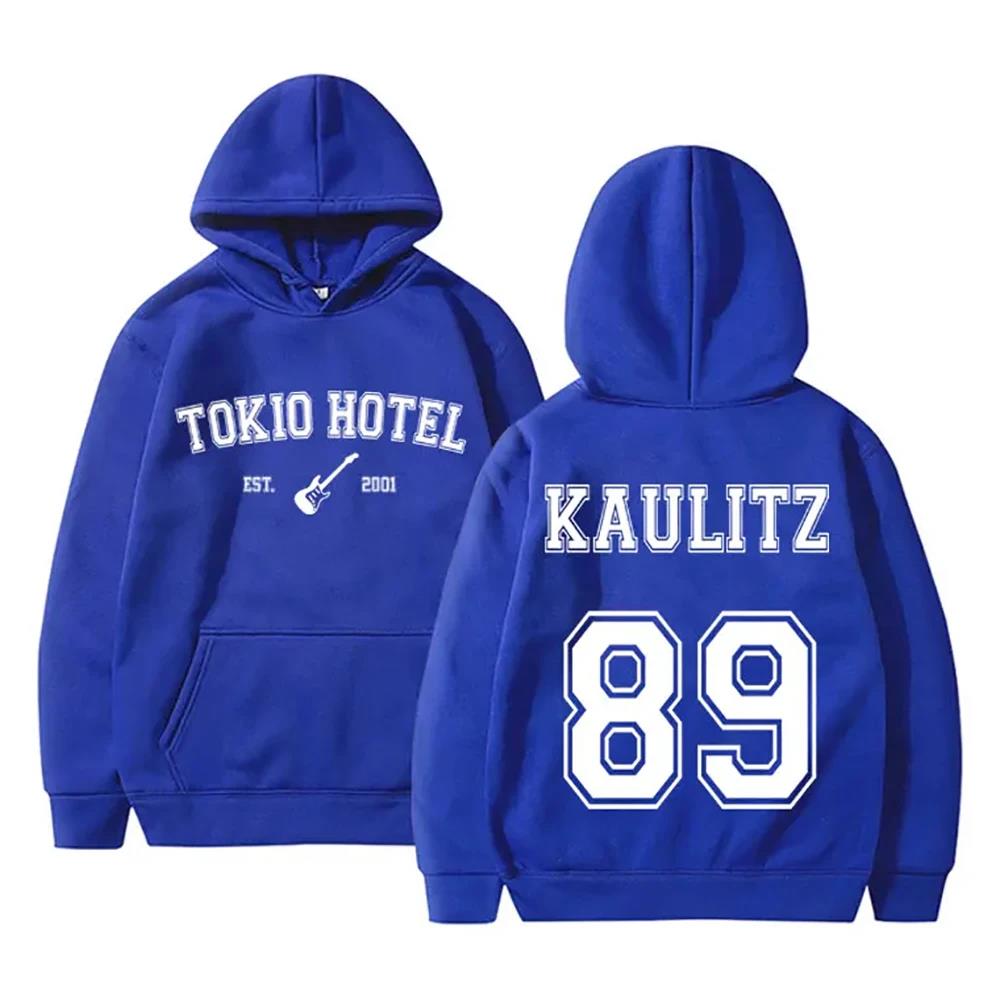 Женская толстовка с капюшоном Tokio Hotel Rock Band Rapper Kaulitz 89 с принтом, осенняя женская толстовка с капюшоном, повседневный пуловер большого размера, одежда унисекс