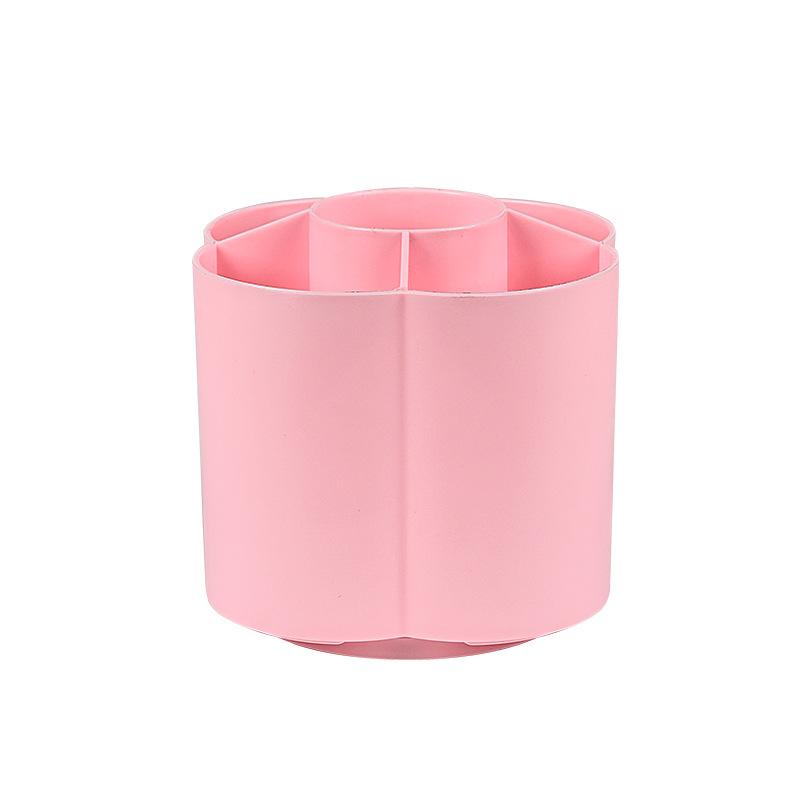 360 Degrees Rotating Pen Holder Large Capacity Pen Container Simple Desk Organizer Pencil Storage Box Students Stationery