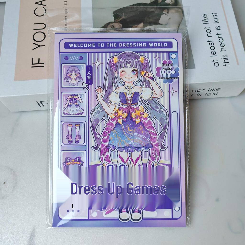 Xin Mo Princess Dress-up Sticker Book for Girls Aged 3-9 - Educational Toy Collection