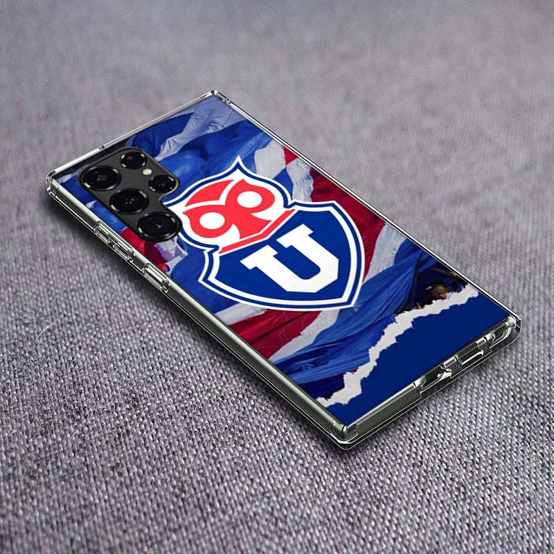 Fondo U. De Chile LOGO Phone Case For Samsung Galaxy S24 S23 S21 S20 FE S22 S26 Ultra S25 Edge S10 Plus Cover Clear TPU Capa She