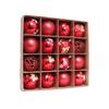 16pcs Shatterproof Painted Christmas Balls Set Plastic Xmas Tree Pendants  Holiday Party Ornament