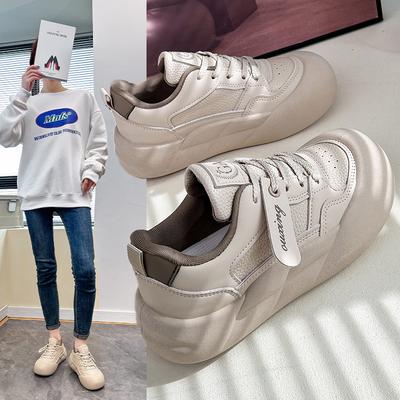 2025 весна маленькие белые туфли новая корейская версия ins студентки увеличение роста платформа спортивные кеды повседневная обувь женская G3505