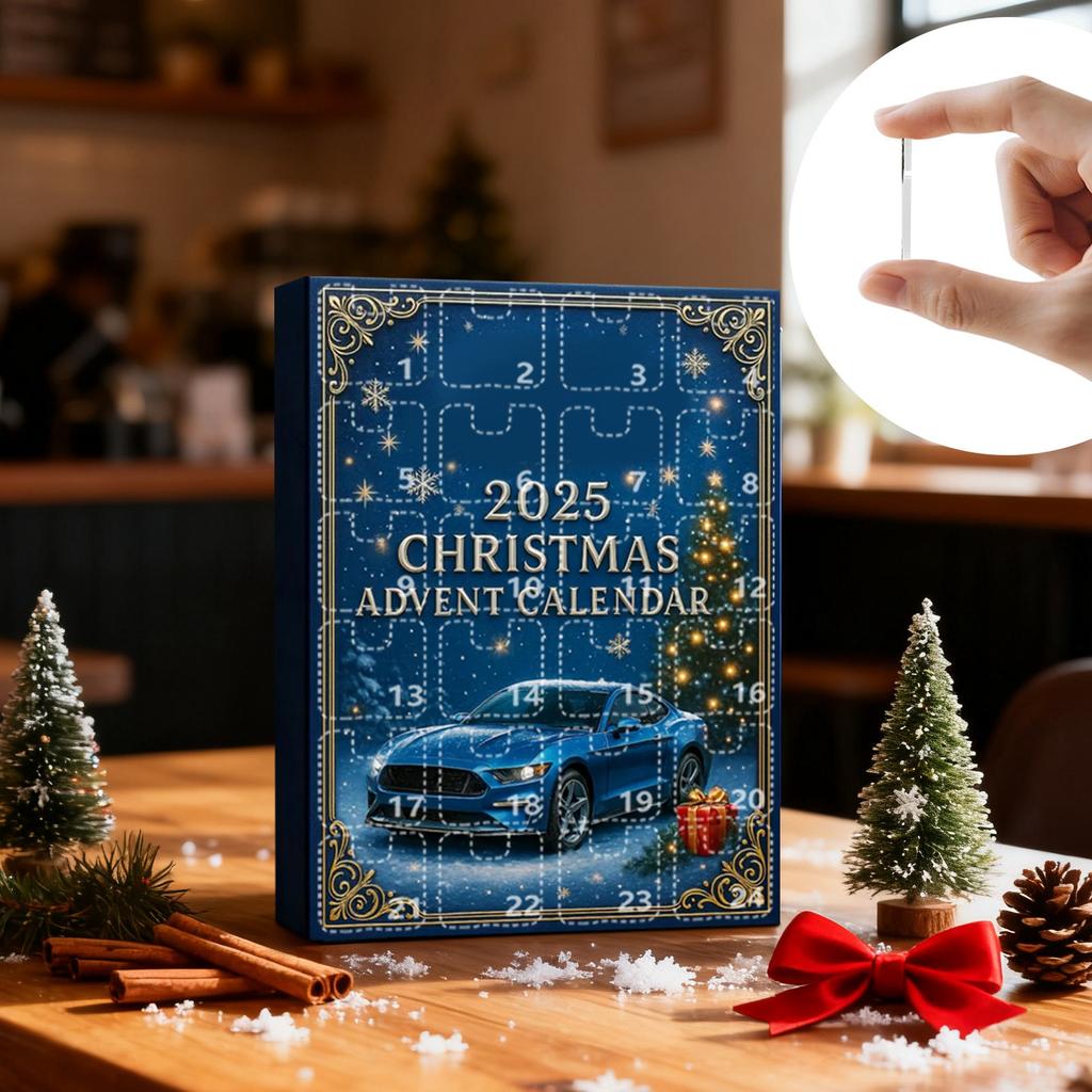 Рождественский адвент-календарь, 24-дневный адвент-календарь, праздничная коллекция для обратного отсчета, коробка-подвеска, подходит для рождественских подарков-сюрпризов