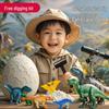 Dinosaur Egg Excavation Toy - Kids DIY Fossil Dig & Treasure Hunt
