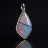Natural Opal Pendant Multicolor 25 ct 925 Sterling Silver Jewelry October Birthday Birthstone