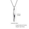 Xiaomi Vnox Men Stainless Steel Pendant Necklace, Dog Tag Arrow Guitar Twisted Bar Box Chain,Punk Male Jewelry Gift for Guys Daily Wear