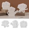 Creative DIY Silicone Mold Set Handicraft Silicone Molds for Planters Garden Cart Pot Watering Can Making Mold
