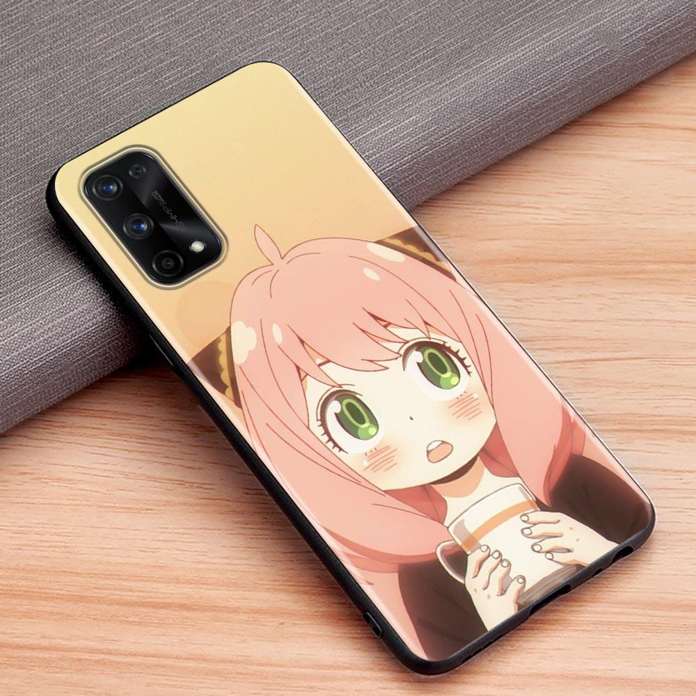 Чехол для телефона SPYx FAMILY Ania для OPPO Realme C1 C2 C3i C21 C21Y C25s C15 C11 C12 C20 XT GT GT2 X50 5G Narzo Pro, черный мягкий чехол