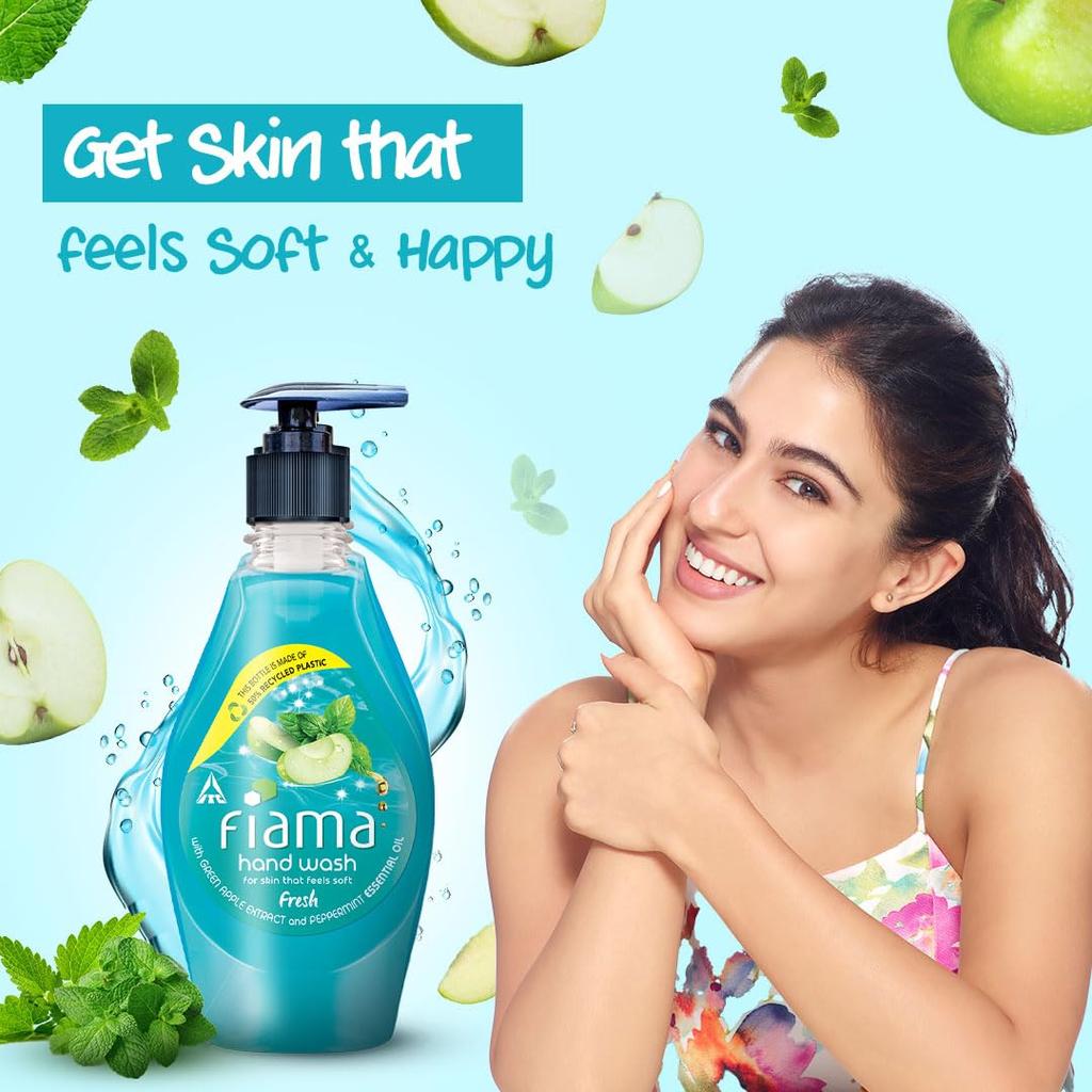 Fiama Fresh Handwash 400 Ml Liquid Soap for Soft Supple Hands Germ Protection Mood Uplifting Fragrance
