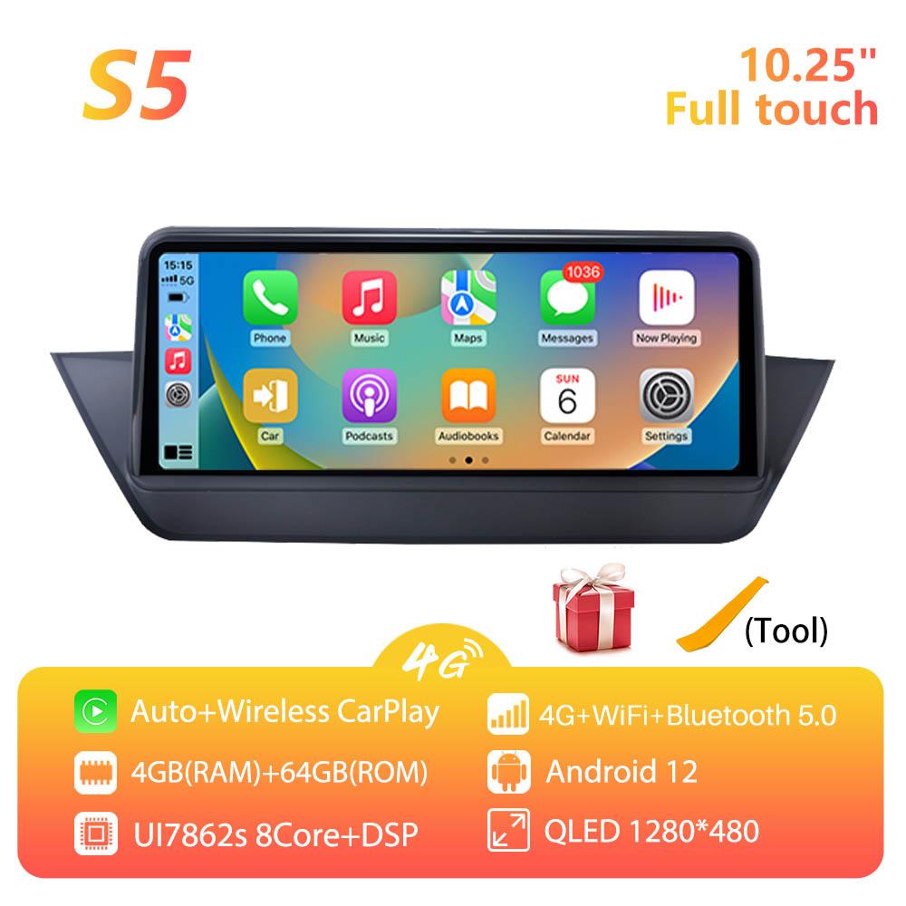 10,25-дюймовый автомобильный радиоприемник для BMW X1 E84 2009-2015 CIC 2 Din Android 12 беспроводной CarPlay Android Auto мультимедийный плеер автомобильная стереосистема