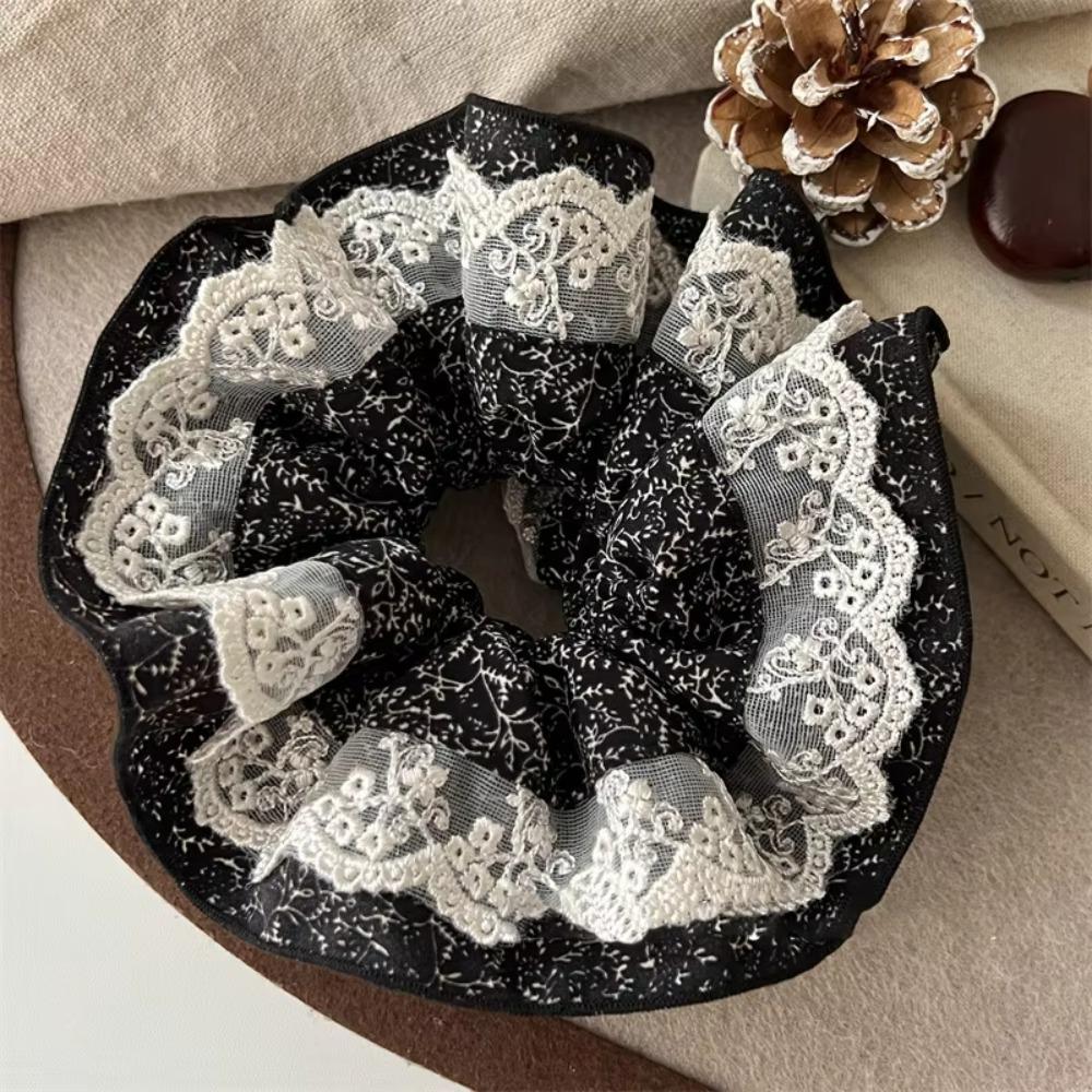 Large Size Women Hair Scrunchies French Style Oversized Hair Ropes Hair Accessory