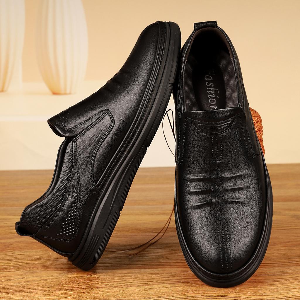 Unisex Leather Shoes Dress Shoes Fashion Style Smart Casual Walking Office Commuting and Travel Everyday Formal Style Sizes 38-44