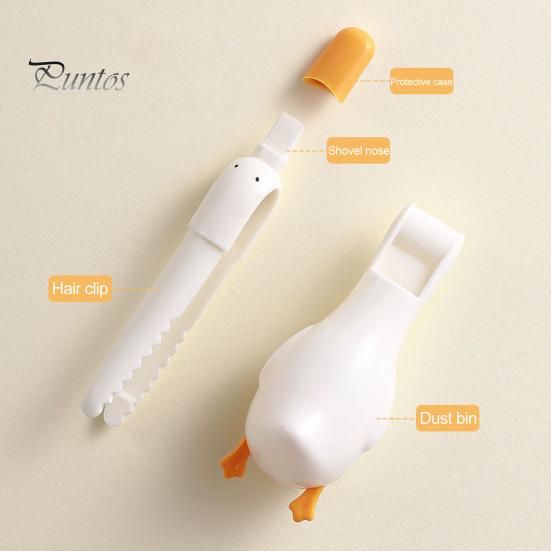 Чистящий зажим, необычный дизайн в виде маленькой уточки, выдвижной зажим для волос, инструмент для снятия заколок с волос, простая очистка