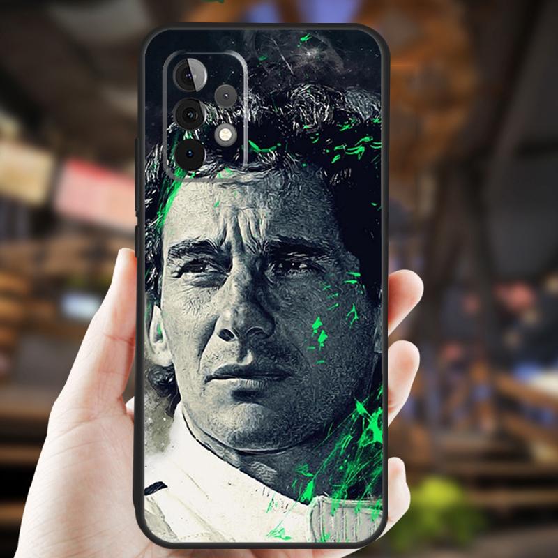 Racing Ayrton Senna Case For Samsung Galaxy A26 A54 A14 A36 A16 A33 A56 A15 A55 A53 A35 A22 A32 A52 A34 A05 A06