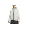 Nike Solid Color Zip-Up Hooded Jacket Men Outerwear White DM4249-050