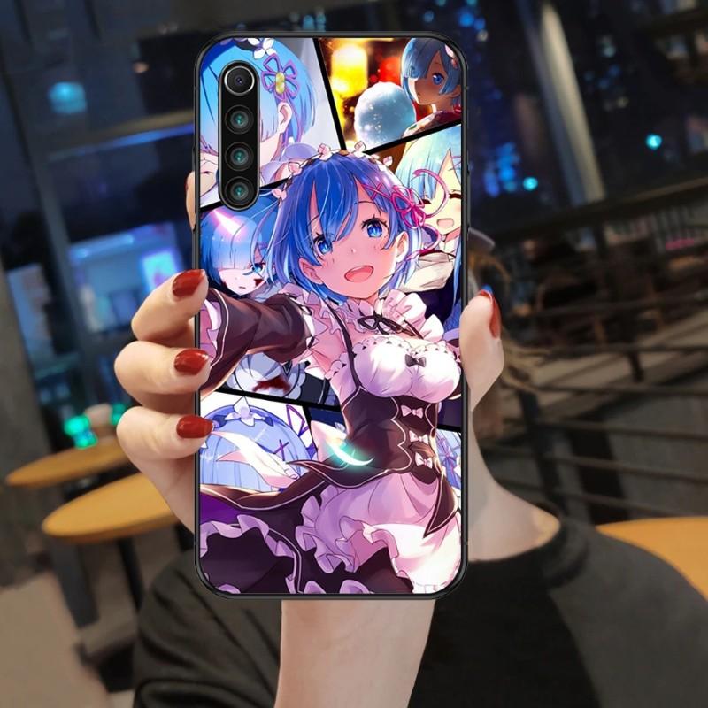 Rem Anime Cute Girl Phone Case For Xiaomi Mi 12 11T 10T 9T Lite Pro Ultra Note 10 Poco F3 F4 X4 GT Soft Black Phone Cover