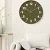 Silent Wall Clock Round Hanging Watch Living Room Decoration Quartz Wall Clock  Hotel