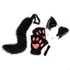 Animal Ears Headband Tail Set Adorable Cute Gloves for Women Girls Birthday Prom