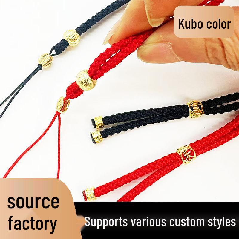 Jade Crystal Compass Pendant Necklace with Gold-Plated Copper Rope