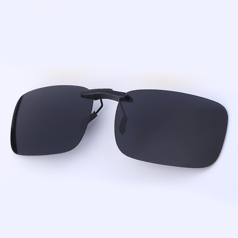 Non-polarized Ultralight Small Clip On Sunglasses Anti-glare Men Day Night Vision Lens Car Driving Glasses