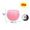 Wopanxye Cream Cream Cosmetic Refill Lip Small Cream Handmade Cosmetic Set of Transparent Storage Small Multicolor Container, Jar, Container,