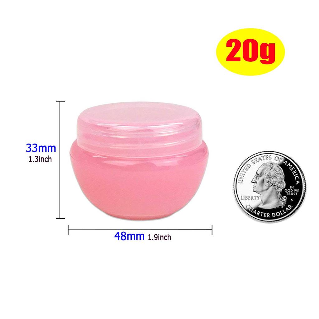 Wopanxye Cream Cream Cosmetic Refill Lip Small Cream Handmade Cosmetic Set of Transparent Storage Small Multicolor Container, Jar, Container,