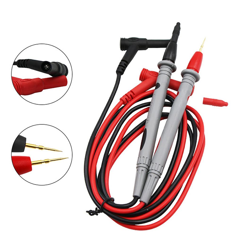 Тонкий игольчатый тестер, силиконовые изолированные щупы для мультиметров
