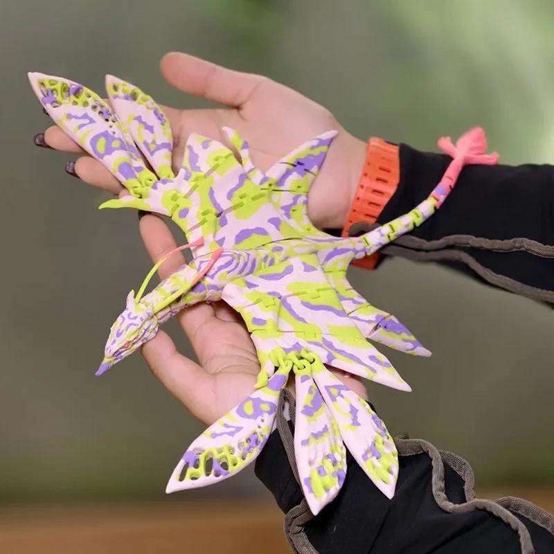 Аватар Икран Банши 3D-печатная подвижная фигурка Настольный декор Для коллекционеров Геймеров Подростков Хэллоуин Офисный стол Подарок