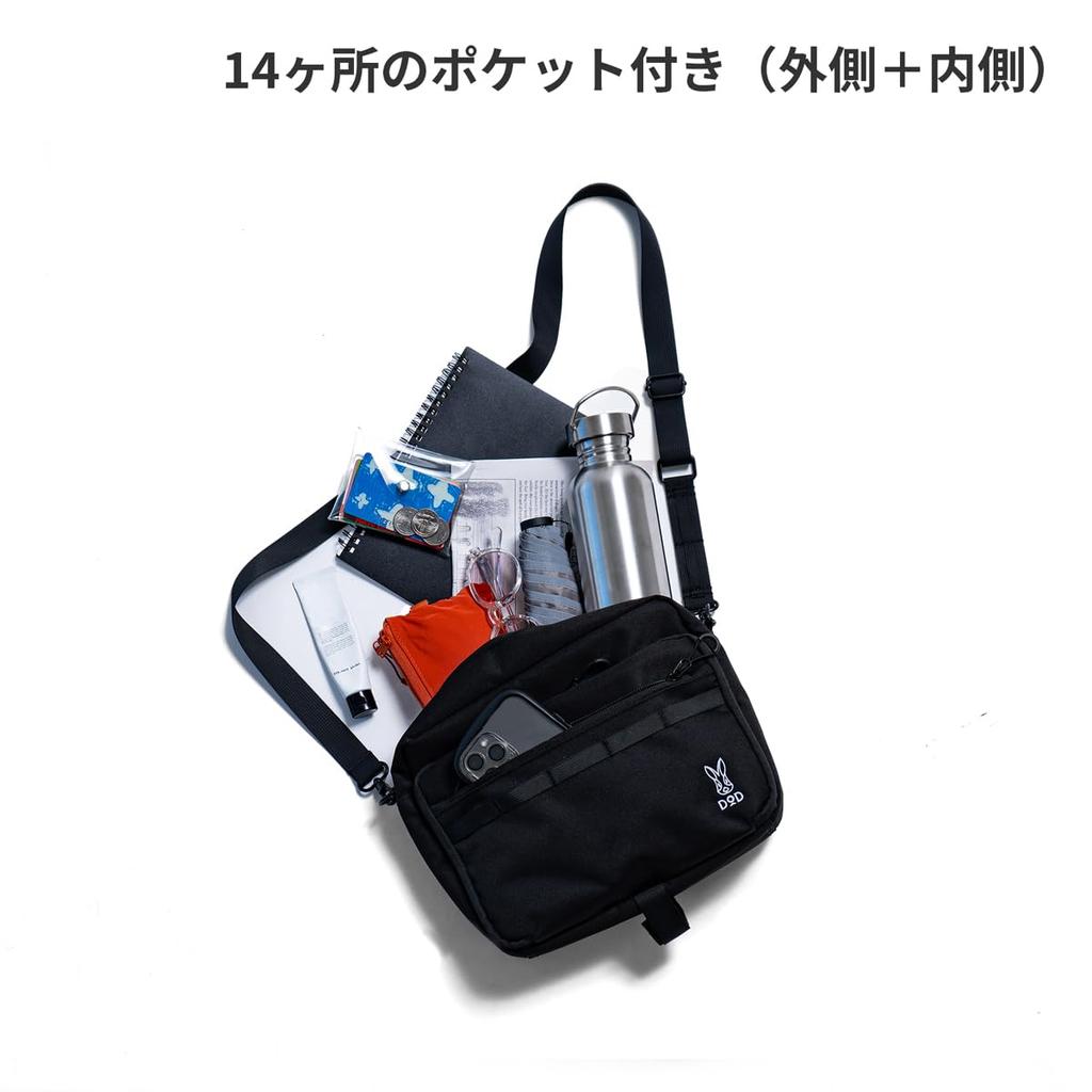 DOD Sukushoba Наплечная сумка Идеально подходит для активного отдыха и (М.О.Д.) Сумка, Многофункциональная, С несколькими отделениями, Водоотталкивающая, Унисекс, Легкая,