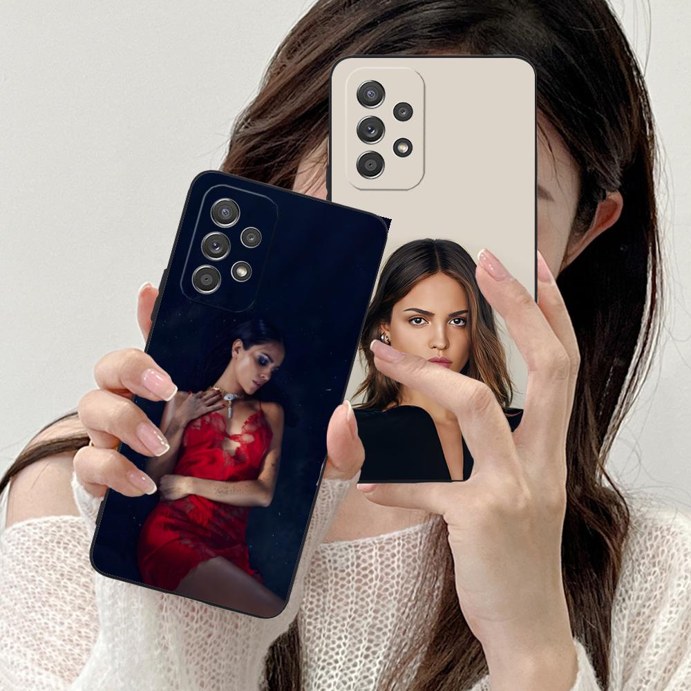 Модный матовый чехол для мобильного телефона Eiza Gonzalez для Samsung Galaxy M55 54 42 35 34 33 32 23 22 15 14 13 12 F55 5G Цветная обложка