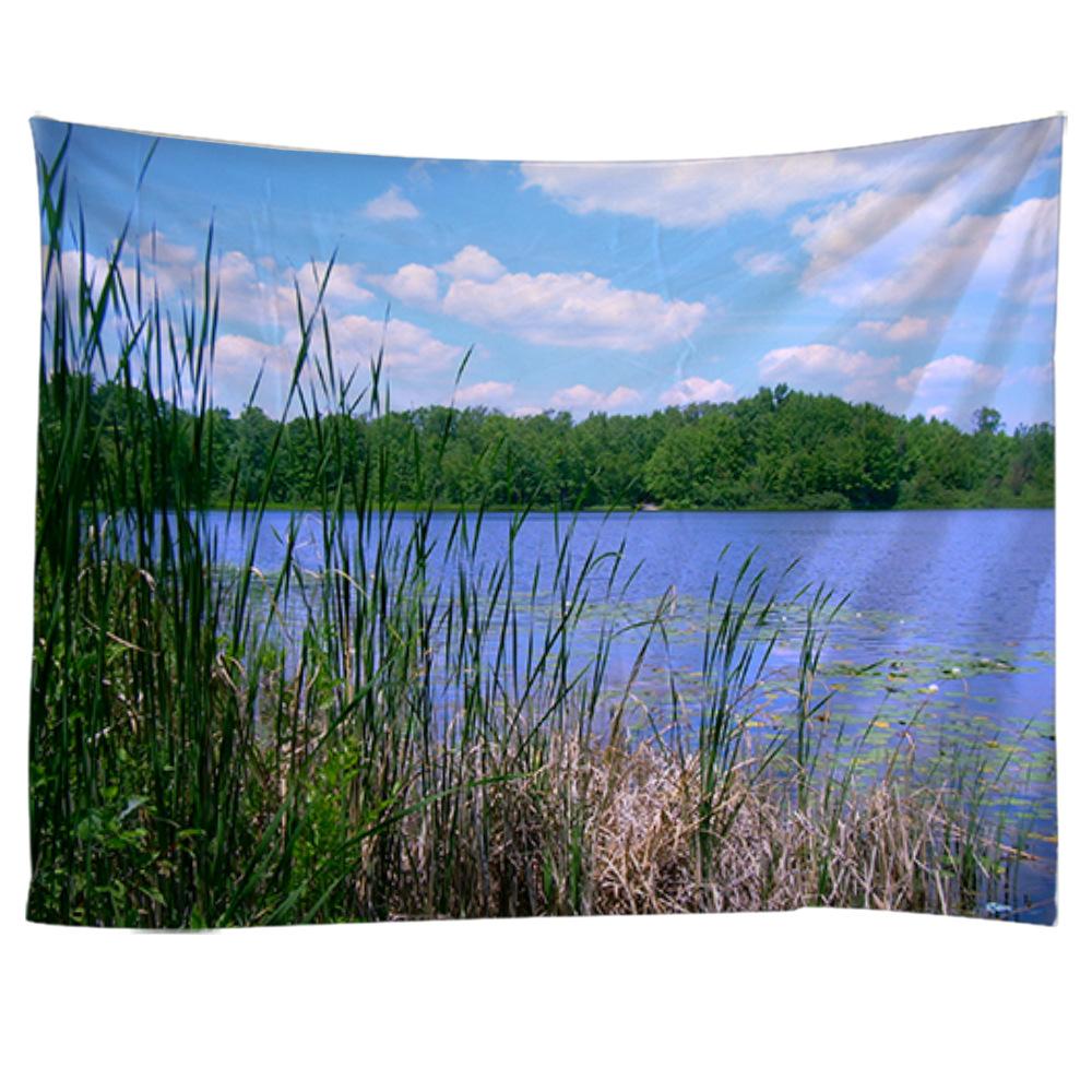 Природный Пейзаж Гобелен Красивый Тропический Лес Настенный Гобелен Хиппи Спальня Гостиная Колледж Общежитие Украшения Дома