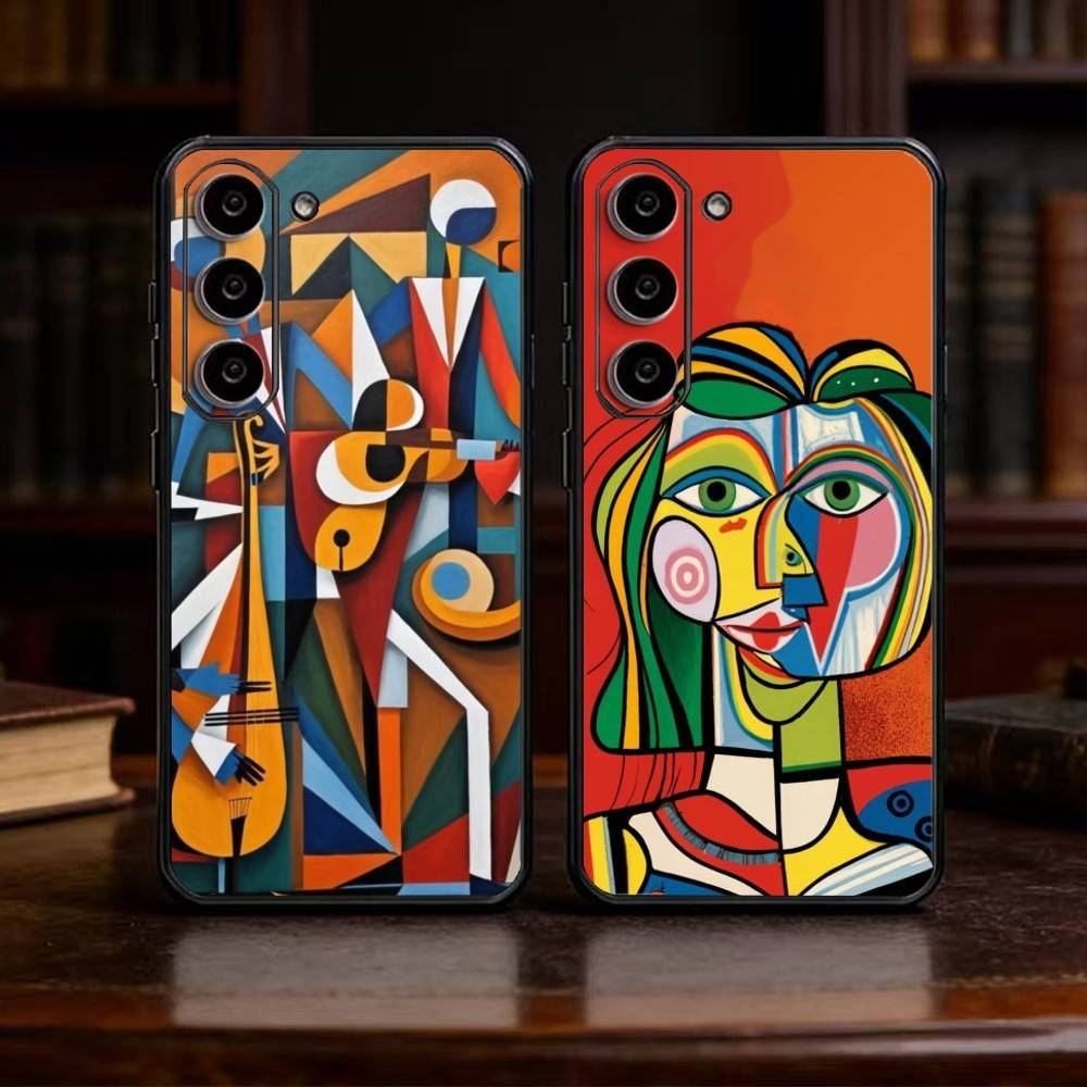 Picasso Abstract Art Painting Phone Case For Samsung Galaxy A13,21s,22,31,32,52,53,71,72,73,Soft Black Cover