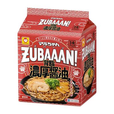 Maruchan ZUBAAAN Backfat Rich Soy Sauce 3 Meal Pack