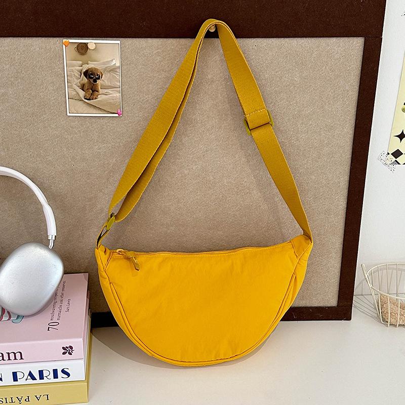 Women Casual Mini Nylon Dumpling Crossbody Shoulder Underarm Chest Bag