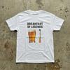 Breakfast Of Legends Funny Beer Cigarette T Shirt Adult Humor Gag For Boyfriend Bachelor Party Vintage Stretched Casual