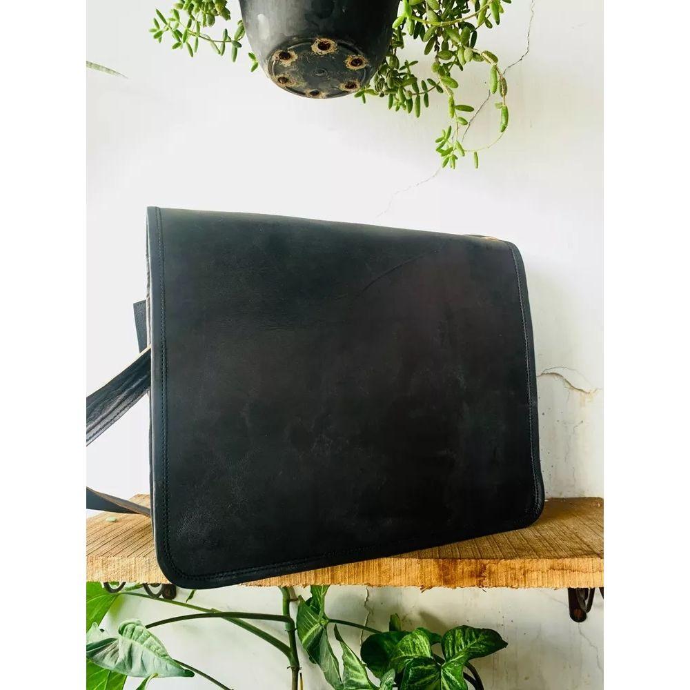 Мужская кожаная винтажная сумка-мессенджер для ноутбука ручной работы, черная сумка ( Размер сумки Free Sling Brown - 9 x 7 x 3 дюйма )