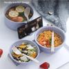Instant Noodle Bowls Set Home Use Exquisite Adults Children Solid Color Drainage Tableware Soup Bowl Dinnerware Holder