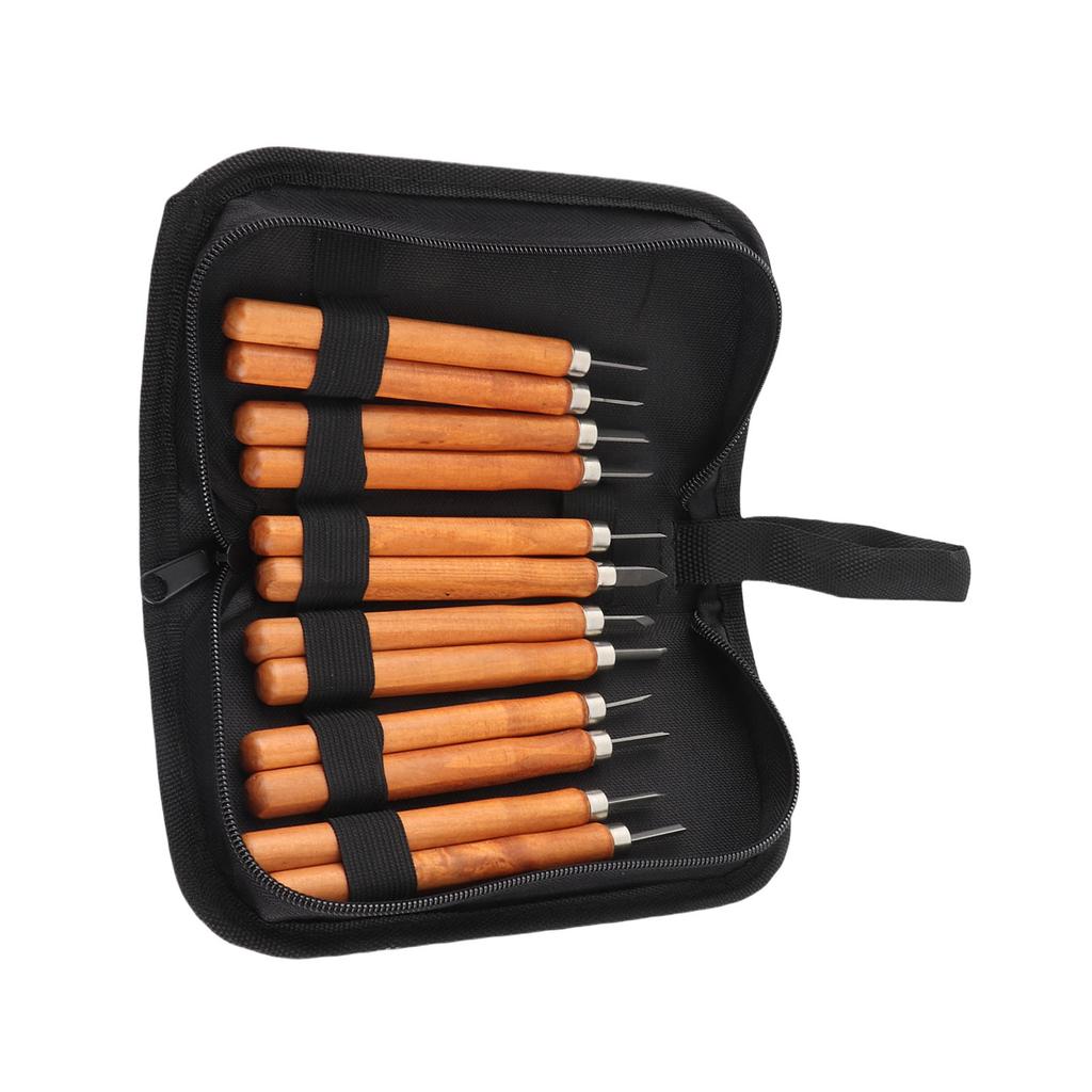 Набор ручных стамесок для резьбы по дереву, 12 шт., высокая твердость, полный набор инструментов, инструменты для ремонта гитар, с 2 точильными камнями для