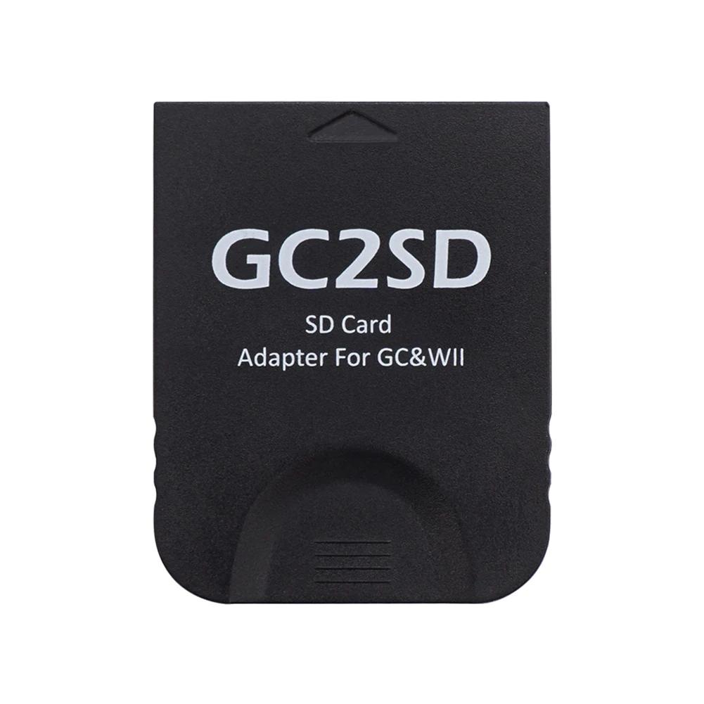 GC2SD Memory Card Slot Adapter for Micro SD Lightweight Plug and Play for GameCube Wii Game Consoles Reader Adapter for SD Card