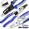 Резак для зачистки проводов, щипцы, многофункциональные плоскогубцы, клещи для зачистки кабеля, зажим 6 в 1, зажимной инструмент для электриков, ремонт, ручной инструмент