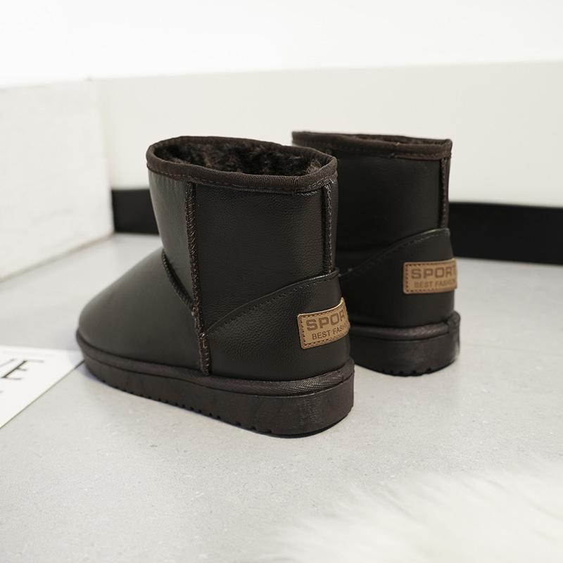 Зимние новые северо-восточные водонепроницаемые женские зимние ботинки с короткими берцами и плоским дном, теплые, утолщенные, с флисовой подкладкой, из хлопка