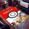 Custom personalization Pokémon Ash and Pikachu Print Area Rug - Soft, Washable Non-Slip Indoor Mat,Living Room,Home&Office Decorative Rug
