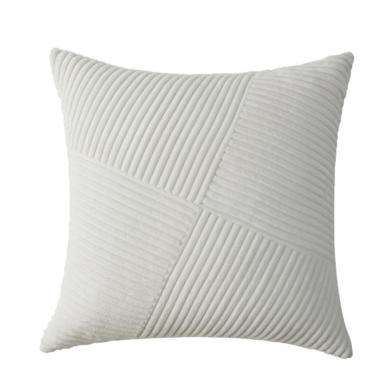 Бохо Текстурная Наволочка Вельветовая Полосатая Лоскутная Наволочка 18x18 Дюймов Рустикальная Наволочка для Фермерского Дома Дома Дивана Дивана Кровати Гостиной