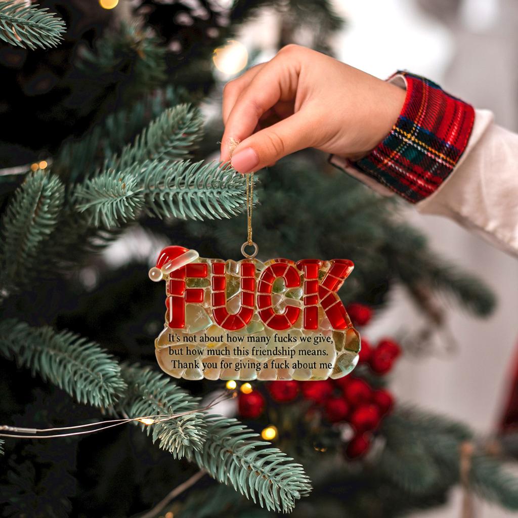 2D Christmas Decoration Pendant Christmas Tree Tag Theme Party Crafts Ornament