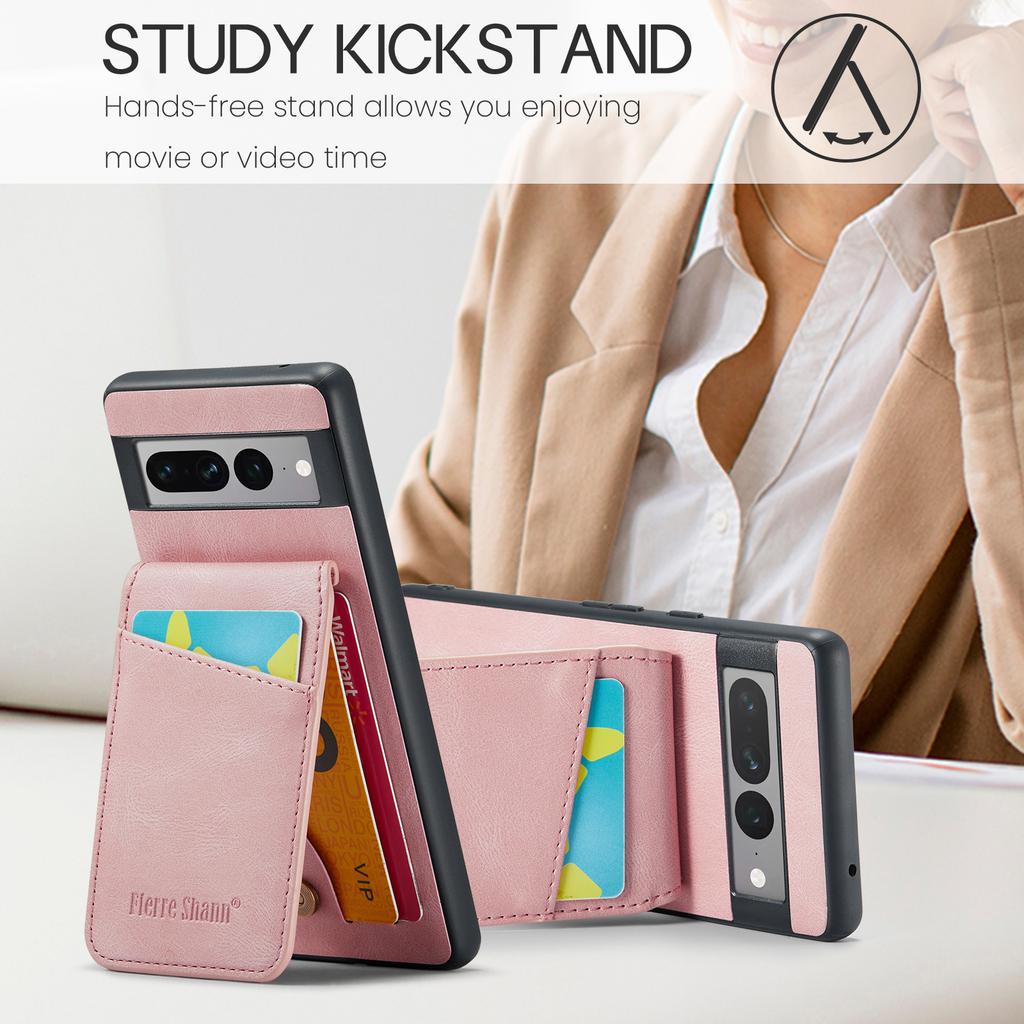 For Google Pixel 8 Pro Cell Phone Case PU+TPU Cover with Kickstand