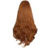 Синтетические волосы Костюм Женские парики Длинный прямой парик Оранжево-имбирный парик с боковой челкой для косплея Хэллоуин вечеринки
